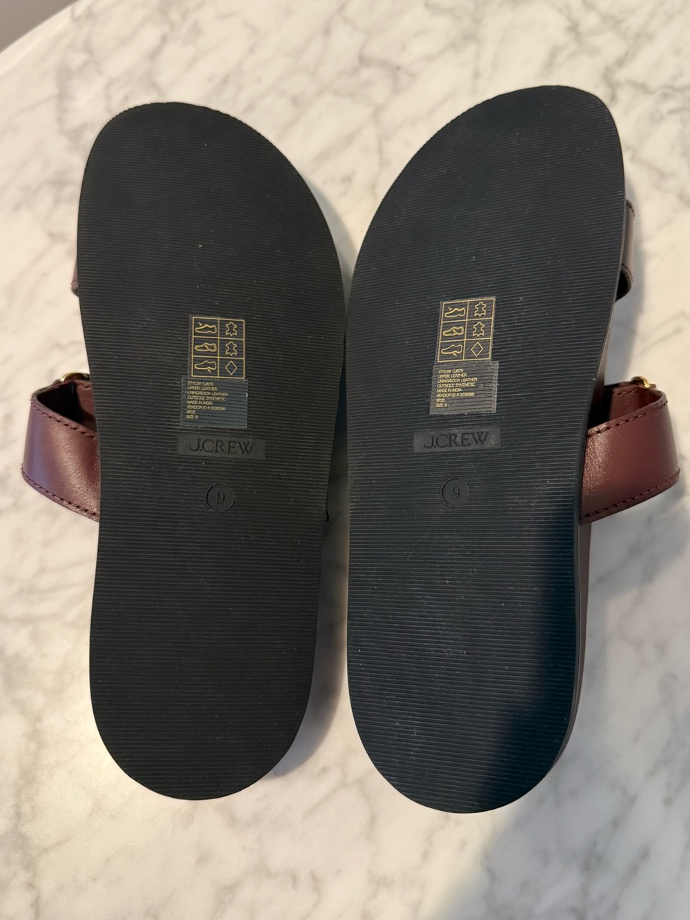 NWOT New Colbie wide-strap sandals in suede and leather Size 9 - Picture 10 of 10